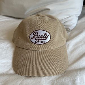 Rusty corduroy baseball hat